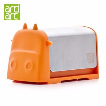 臺(tái)灣Artiart 可愛(ài)小牛 自動(dòng)按壓牙簽盒創(chuàng)意牙簽筒 卡通牙簽罐