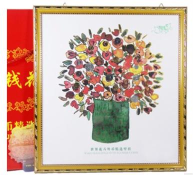  有錢花世界花卉外幣精選壁掛