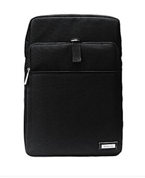 Dellavita德拉瑋特新品雙肩包商務(wù)休閑背包黑色電腦包子母包