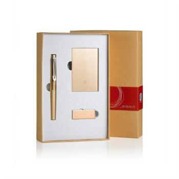 土豪金商務(wù)禮盒三件套