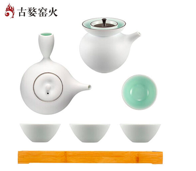 古婺窯火 觀自在系列 觀自在A 一壺四杯一公道一茶盤 茶盤包裝 觀自在A