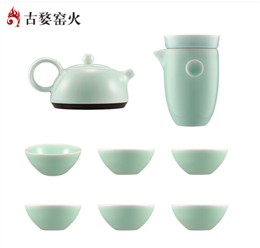 古婺窯火 經(jīng)典永藏系列 春壺全套 一壺六杯一公道一茶漏 禮盒包裝 春壺全套