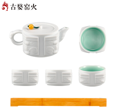 古婺窯火 四方如意系列 四方如意典藏版 一壺四杯一茶盤 四方如意（典藏版）
