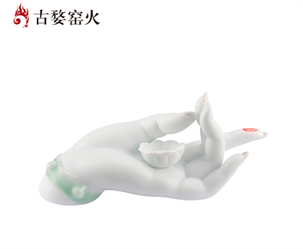 古婺窯火 婺州瓷 酒 · 器 福手香器玉砂款 禮盒包裝 福手（香器）玉砂