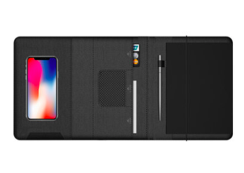 MiLi無(wú)線充電器10000毫安充電寶定制可印logo 商務(wù)會(huì)議活動(dòng)禮品紀(jì)念品辦公文具活頁(yè)記事筆記本多功能移動(dòng)電源