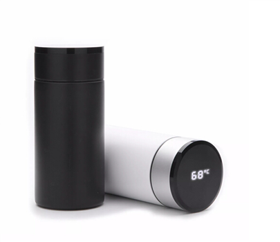 知更黑晶mini·溫度杯 智能保溫杯顯示水溫 情人節(jié)禮品創(chuàng)意實用商務(wù)圣誕節(jié)新年送男女友生日禮物 白色