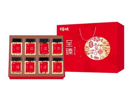百草味 至臻禮盒（罐裝）年貨大禮包過年禮盒團(tuán)購優(yōu)惠禮盒