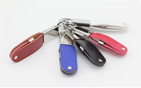 鑰匙扣皮質(zhì)U盤 