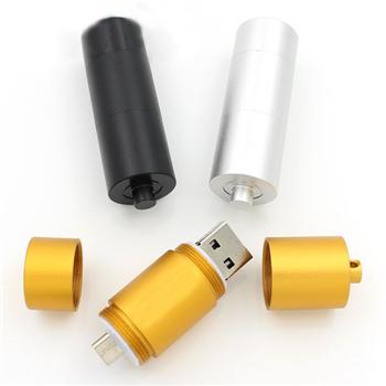 U盤定制 OTG手機U盤 創(chuàng)意商務氧化鋁電池造型優(yōu)盤 禮品贈送