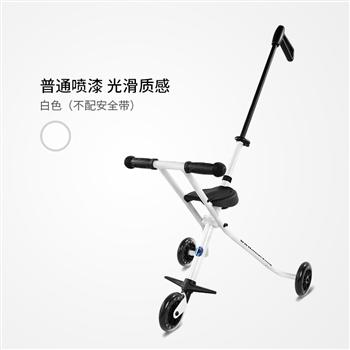 白色瑞士micro邁古米高溜娃神器 遛寶寶手推車簡易折疊兒童車三輪車