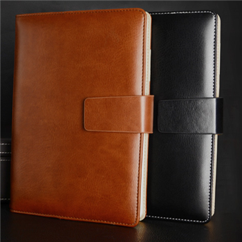 簡(jiǎn)約日歷記事本A5商務(wù)辦公32K筆記本文具加厚仿皮本子定制印