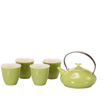日式茶具組-綠色