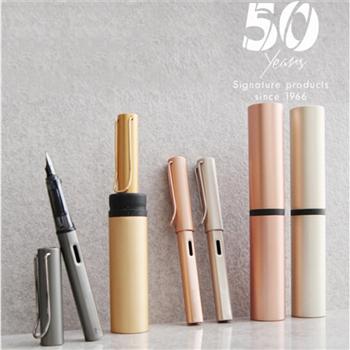 50周年限量版系列鋼筆 玫瑰金 成人學(xué)生用練字禮品 星空灰(墨囊禮盒裝) 