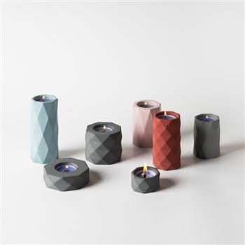 北歐ins燭光晚餐簡約幾何多色蠟燭臺歐式香薰浪漫燭托餐廳擺件