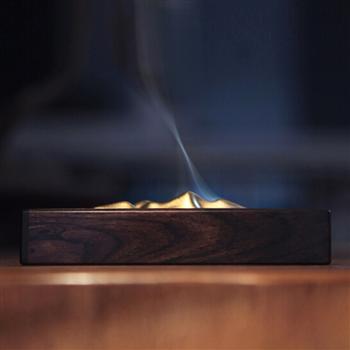 東匠高檔創(chuàng)意紫光檀香插香爐香具禮物便攜隨身香盒香器具 藏山香盒