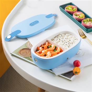 東菱 Donlim 電熱飯盒 磁吸加熱便當盒 免注水保溫飯盒全身水洗 靜音加熱 DL-1166 麟光藍