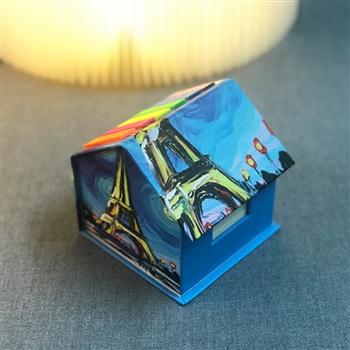 縱橫便利貼創(chuàng)意六色條pet標(biāo)房子組合便簽紙時(shí)尚