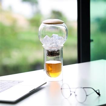 哲品冰萃壺冰釀冰泡玻璃茶壺茶水分離泡茶茶杯整套茶具套裝家居