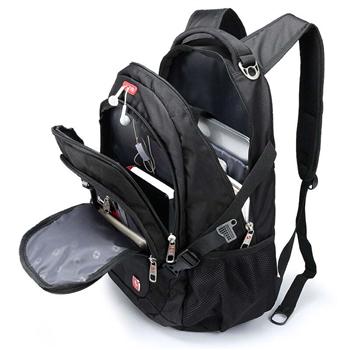 瑞士雙肩包男電腦背包休閑初中高中大學(xué)生書(shū)包時(shí)尚潮流旅行背包