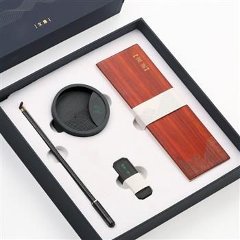 實木仿古筆墨紙硯文房四寶套