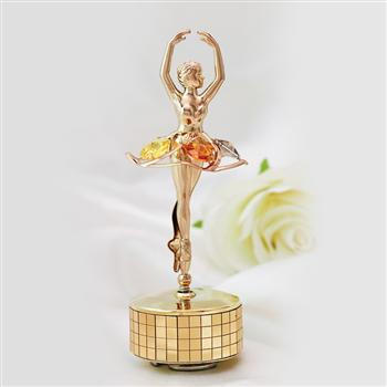 芭蕾舞女孩水晶音樂(lè)盒