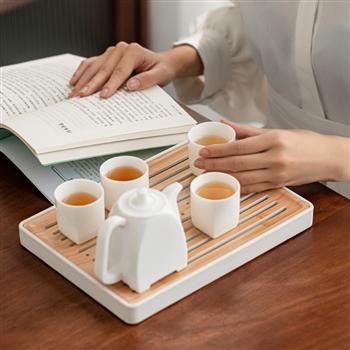 蘭臺玉潤·行方白瓷茶具套