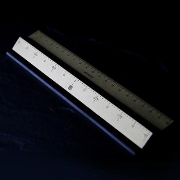 匠藝思量直尺黑檀黃銅尺子套裝