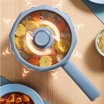 YOULG陽朗電煮鍋學(xué)生鍋多功能家用八角鍋電炒鍋一體式不沾電火鍋