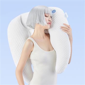 大熊座天使枕頭護頸椎專用助睡眠單人抱枕水洗睡覺神器枕頭帶枕套