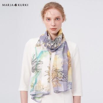 瑪麗亞.古琦(MARJA KURKI)絲巾真絲女?huà)寢岄L(zhǎng)巾