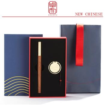 書簽紅木筆企業(yè)公司商務(wù)活動會議送客戶文創(chuàng)禮品套裝