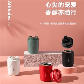 simelo水杯女隨行杯便攜式杯子保溫杯男士隨身高檔精致保溫咖啡杯