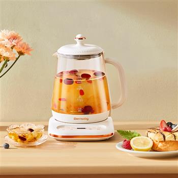 Bermaning英國Bermaning智能養(yǎng)生壺BM-Y08家用大容量煮茶器辦公室小型玻璃電水壺養(yǎng)身茶壺