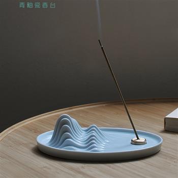 唯詩青山上創(chuàng)意陶瓷線香香插香座香托香立家用室內(nèi)香薰?fàn)t文創(chuàng)禮品