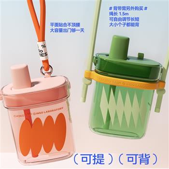 chakolab大容量吸管水杯女夏季tritan杯子便攜隨行大方杯限定配色