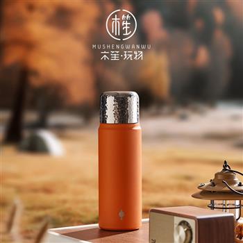 木笙玩物燜茶杯茶水分離保溫杯316不銹鋼水杯車載便攜茶葉悶泡杯