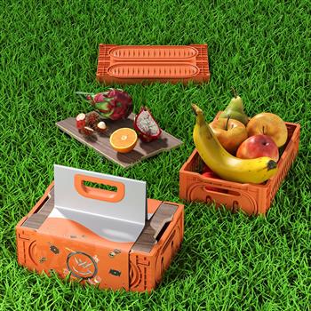 非物再夏一橙摜蛋戶外娛樂收納保溫杯12件套裝