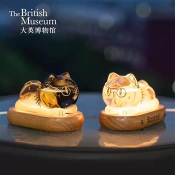 大英博物館貓咪天氣瓶文創(chuàng)擺件預(yù)報風暴瓶小夜燈男生日禮物女生