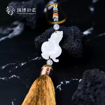 中國(guó)國(guó)家博物館祥瑞五福車掛汽車裝飾后視鏡掛件古典生日禮物男生