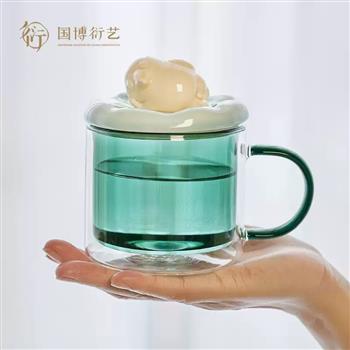 中國(guó)國(guó)家博物館躺贏淘氣兒馬克杯陶瓷杯創(chuàng)意杯子情侶禮物送朋友