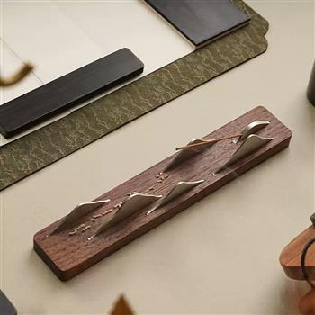 唯詩山隱香器套裝線香香插香薰擺件茶道禪意香爐中式焚香創(chuàng)意禮品