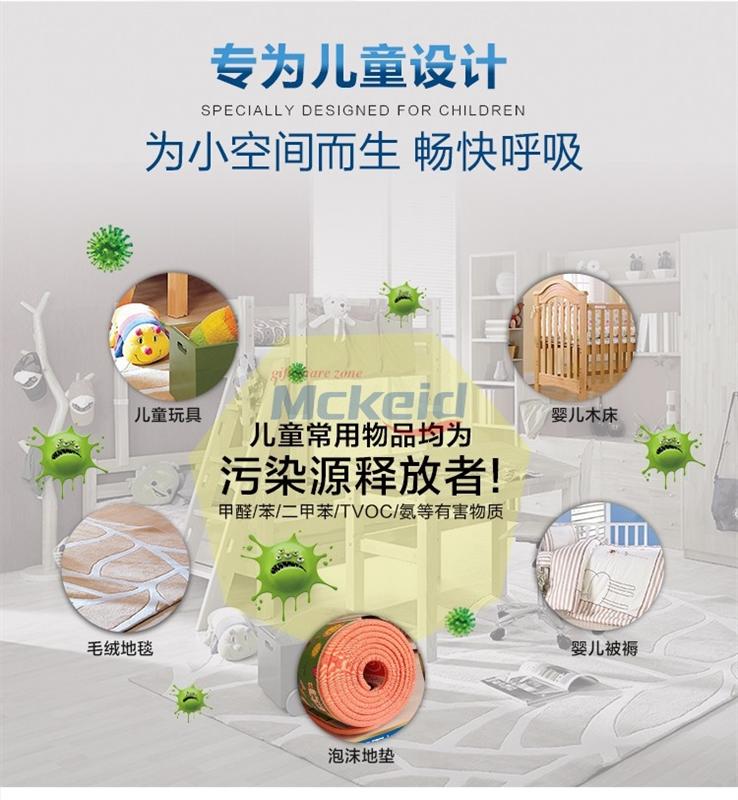 地球村小悟空空氣復(fù)原機(jī)新房兒童房裝修除甲醛去PM2.5霧霾天空氣凈化器包含濾網(wǎng)