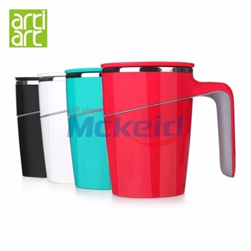 臺(tái)灣Artiart 創(chuàng)意不倒杯 帶蓋不銹鋼馬克杯超大碼號(hào)辦公室水杯子