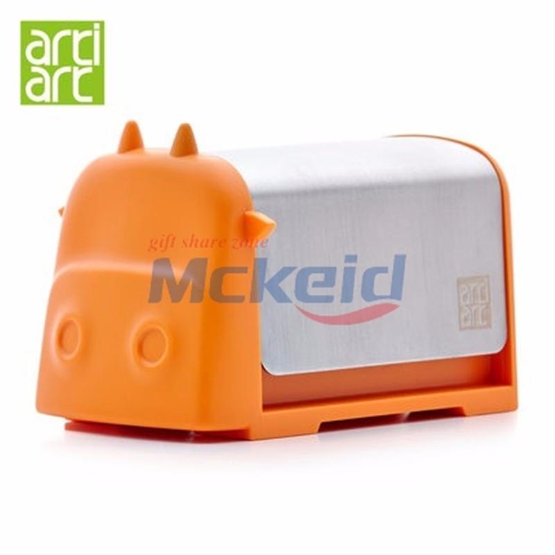 臺(tái)灣Artiart 可愛(ài)小牛 自動(dòng)按壓牙簽盒創(chuàng)意牙簽筒 卡通牙簽罐