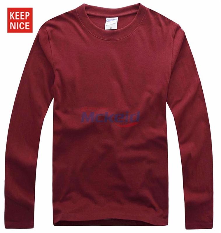  男士長(zhǎng)袖t恤長(zhǎng)袖空白廣告衫 文化衫定制220g
