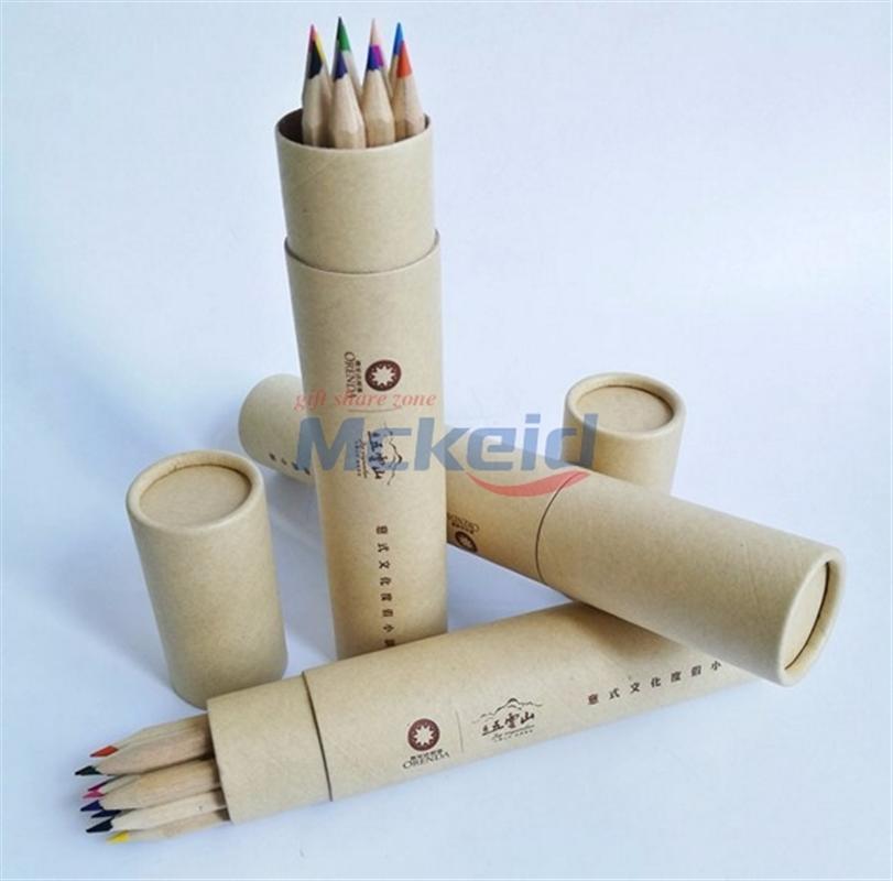 鉛筆定制加印logo木桶彩色鉛筆