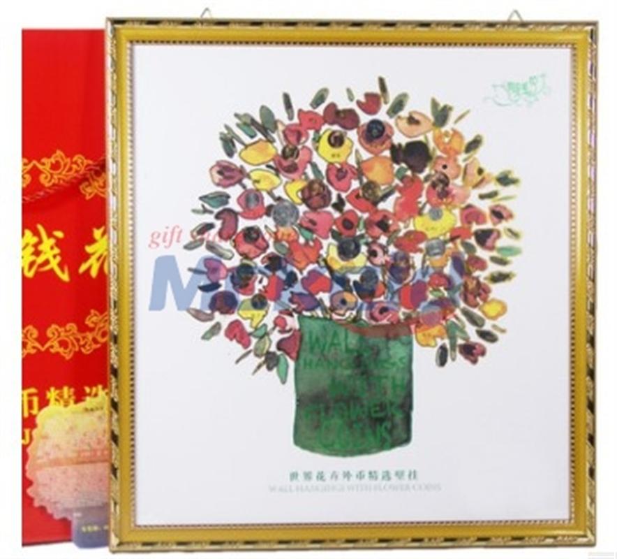  有錢(qián)花世界花卉外幣精選壁掛