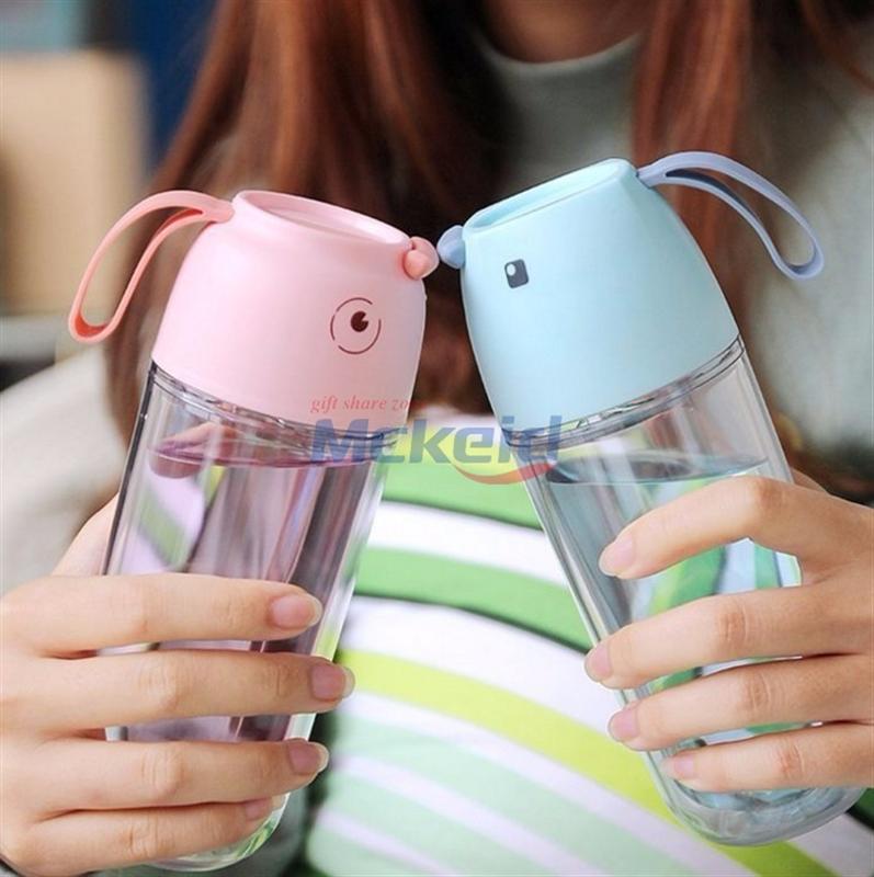 卡通谷咕鳥水杯夏季新款透明帶蓋加厚學(xué)生禮品定制杯子