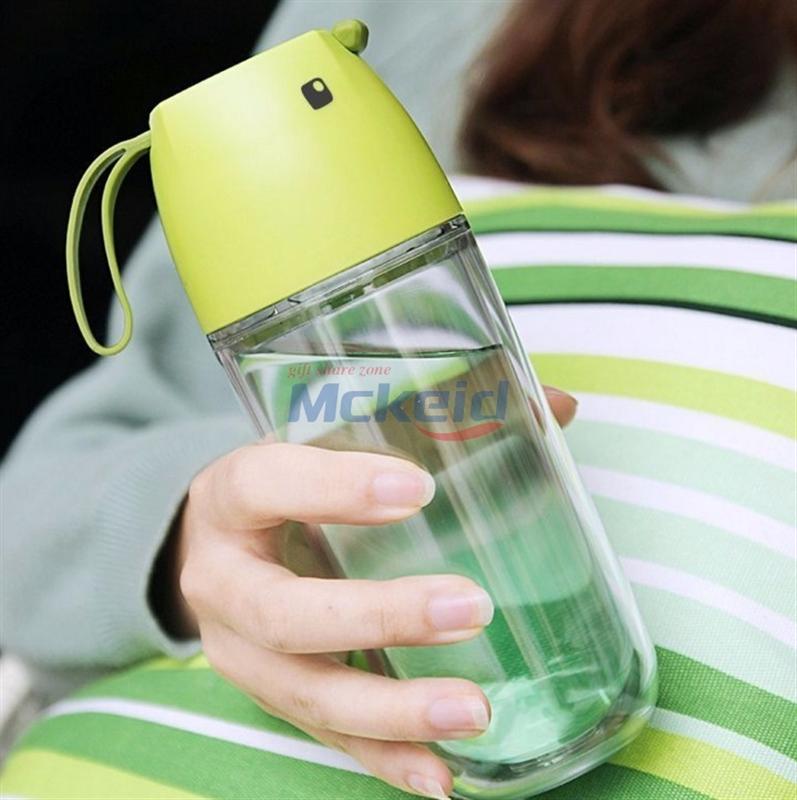 卡通谷咕鳥水杯夏季新款透明帶蓋加厚學(xué)生禮品定制杯子