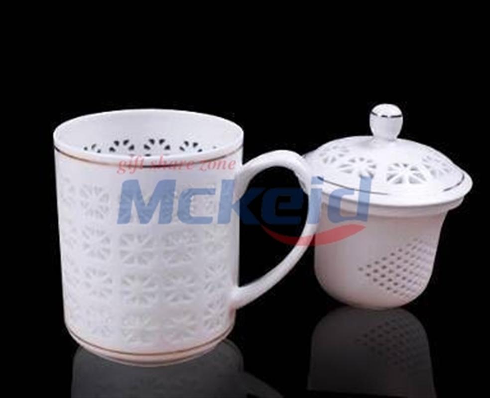 描金線千目玲瓏孔個人杯          高達498孔